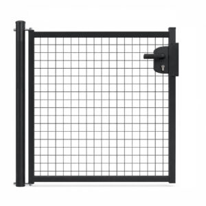 Enkele draaipoort 1m x 1m zwart