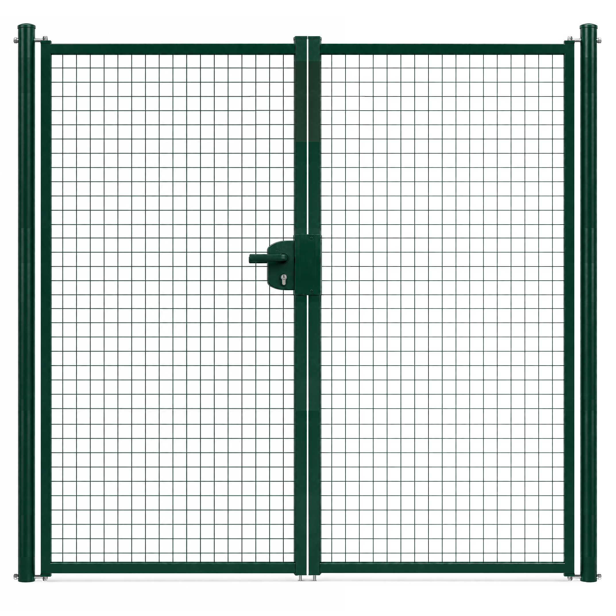 Dubbele draaipoort 2m x 2m groen
